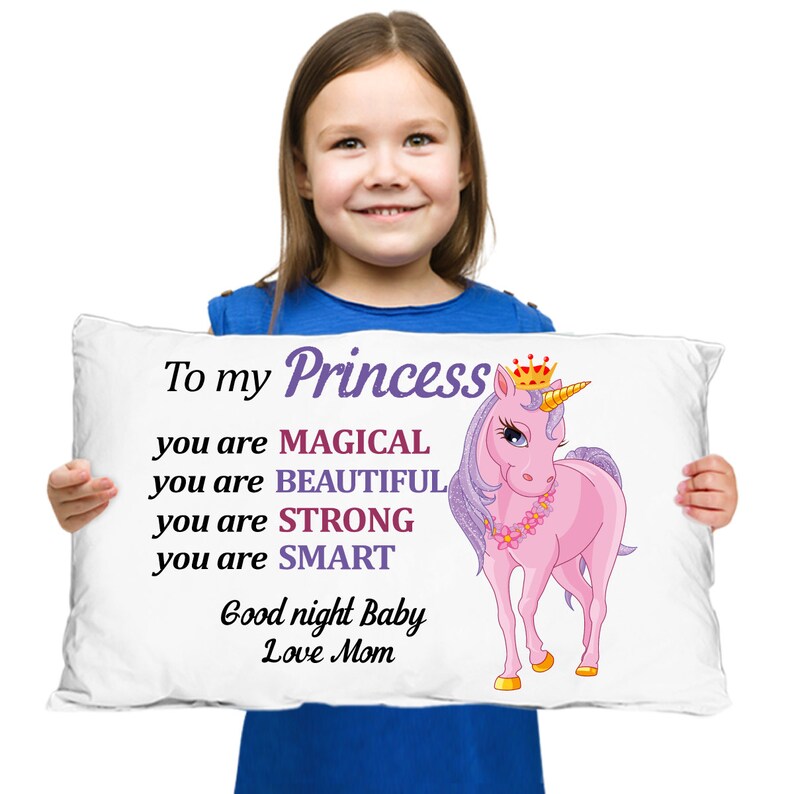 Unicorn Pillow Custom Gift for Daughter Granddaughter From Mom Etsy
