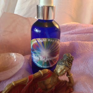 SKIN REJUVENATE Healing Spray, Crystal Infused High Vibrational Spray with Essential Oils, Meditation, Mt. Shasta (4 oz. spray bottle)
