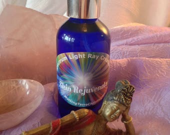 Spray curativo ringiovanente per la pelle infuso di cristalli: oli essenziali, Mt. Shasta (4 oz)