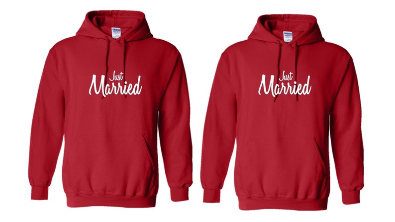 Solo Coincidencia Etsy Con Capucha Pareja Sudadera Casados HwRvPE