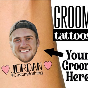 Bachelorette Party Favors - Bachelorette Tattoo - Groom Tattoo - Funny Party Favors - Face Tattoo - Custom Tattoos - Tattoo for her