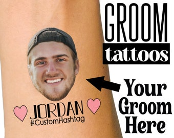 Bachelorette Party Favors - Bachelorette Tattoo - Groom Tattoo - Funny Party Favors - Face Tattoo - Custom Tattoos - Tattoo for her