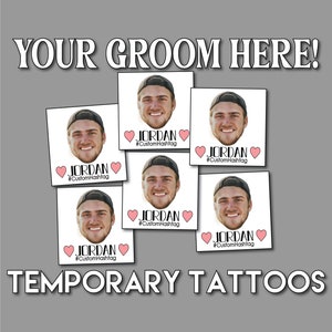Groom Face Bachelorette Party Confetti, Personalized Bachelorette Party Confetti, Groom&#39;s Face Decorations, Custom Groom Head Confetti