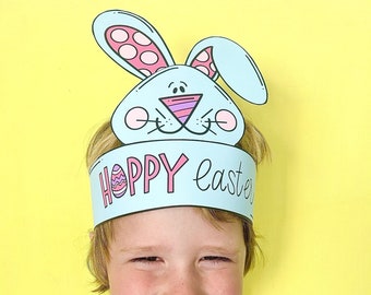 Easter bunny hats/headbands printable