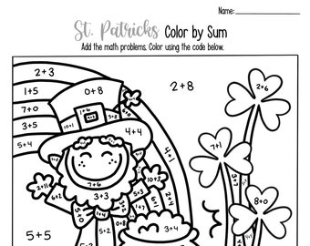 Math Coloring Kids | Etsy