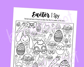 Easter-I Spy activity page