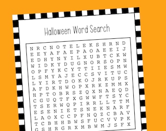 Halloween Word Search