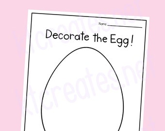 Decorate the egg activity
