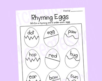 Rhyming Spring/Easter Eggs