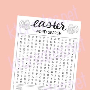 Easter/Spring Word Search