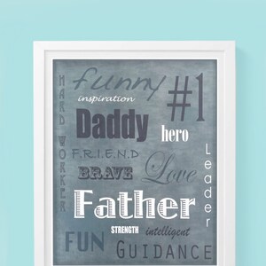 Father/Dad Father’s Day Subway Art printable