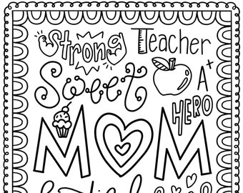 Mother’s Day Coloring Page