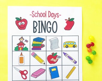School Bingo-set of 5!