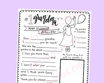 Grandma-Mothers day questionnaire