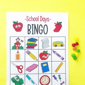 School Bingo-set of 5!