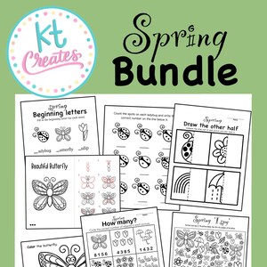 Spring Bundle-Activities/worksheets-7 pages!