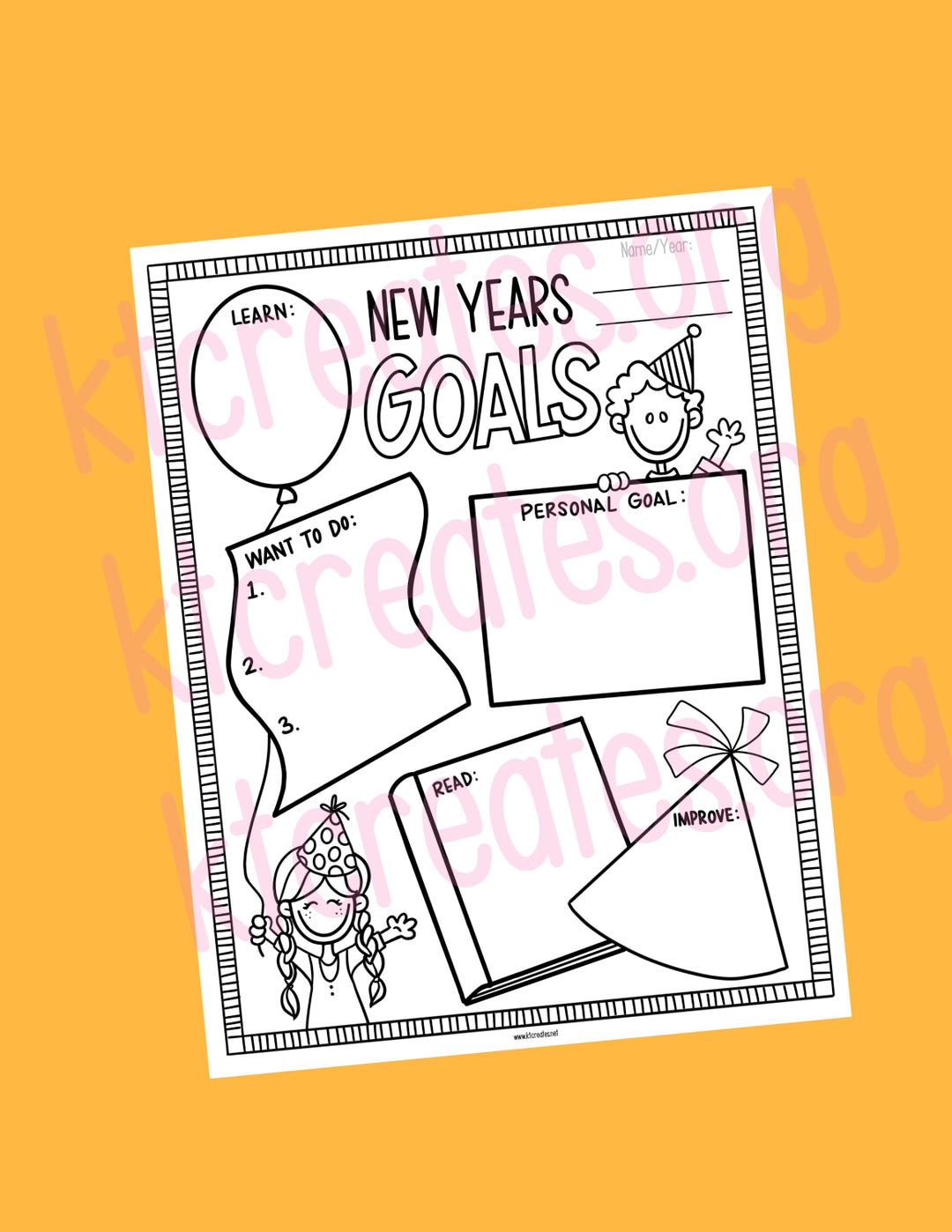 Set Goals for Kids and Adults! Print, Digital Download - Etsy