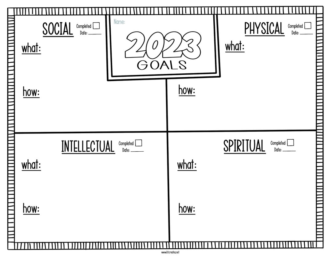 2023 New Years Goals Etsy