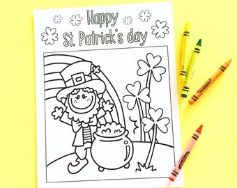Pagina da colorare per il giorno di San Patrizio
