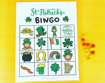 St. Patricks Day Bingo- set of 5 different cards!