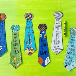 Father’s Day Tie Bookmarks