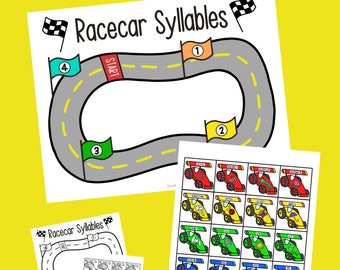 Stavelser övning Raceway
