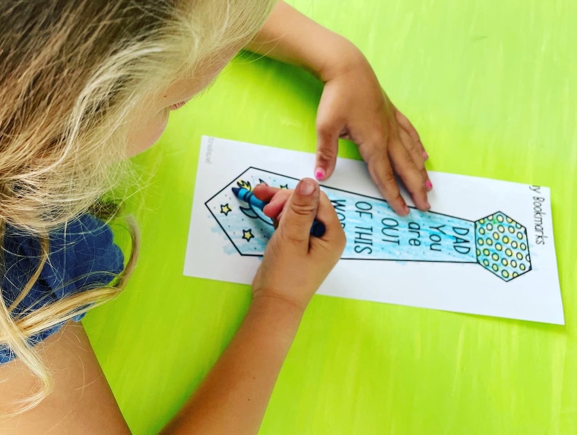 Father’s Day Tie Bookmarks Etsy