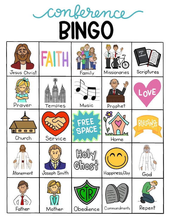 General Conference 2023 Bingo Free Printable