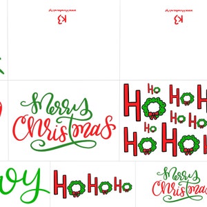 Christmas cards and tags- 7 different designs!