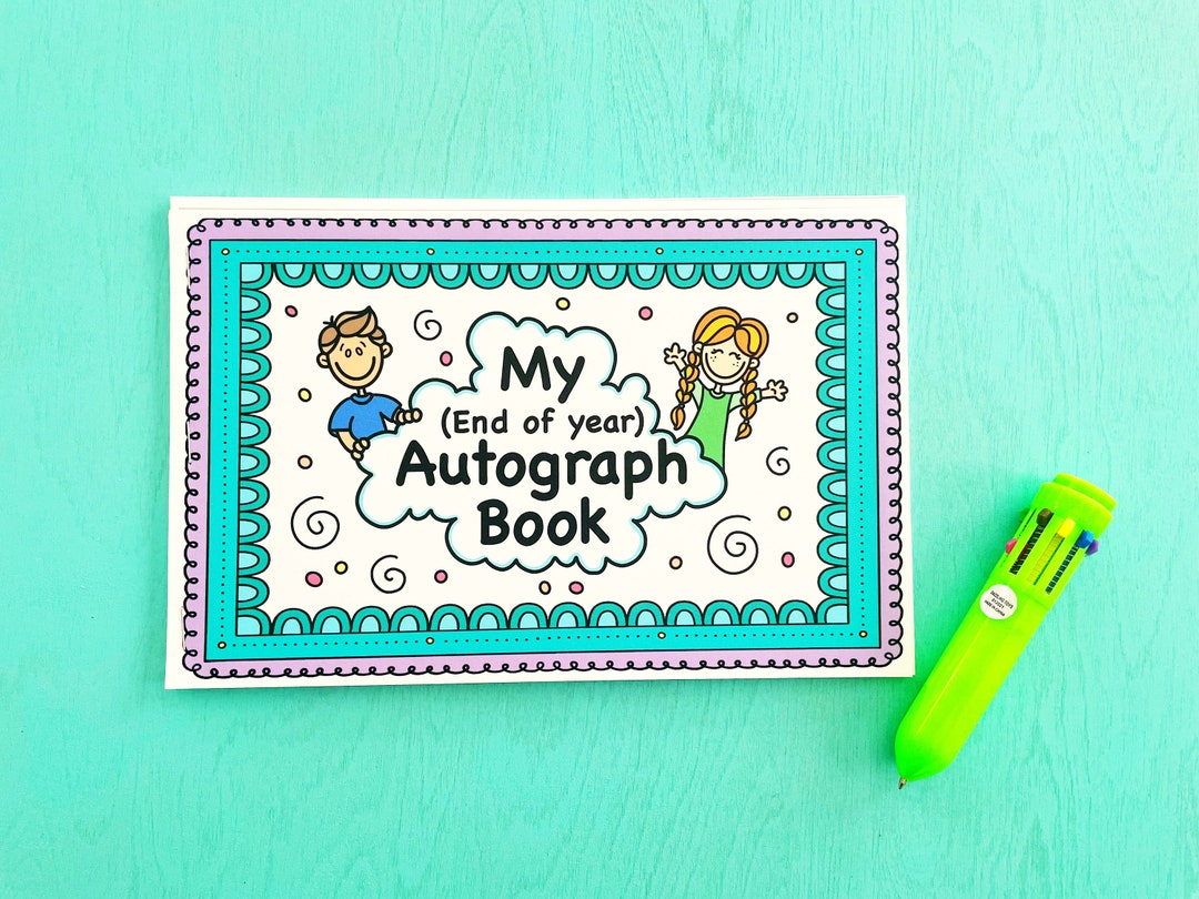 end-of-year-autograph-book-etsy for Free Printable Autograph Book For Students End of Year “autograph Book” - Etsy for Free Printable Autograph Book For Students