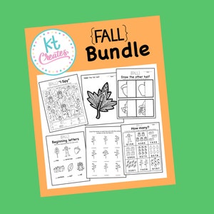 Fall/Thanksgiving worksheets/activity page bundle