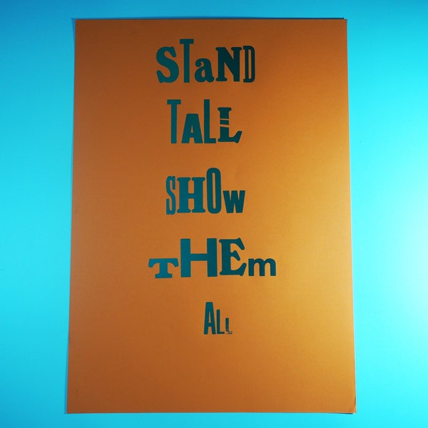 Stand Tall Show Etsy