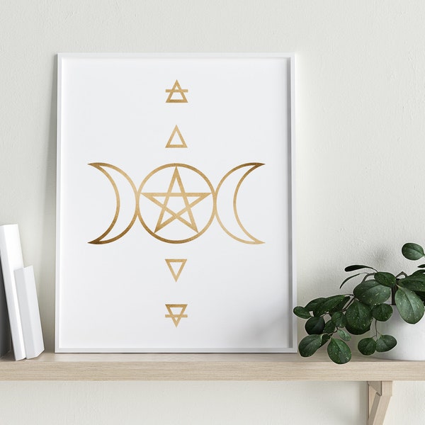 Triple Goddess Print - Etsy