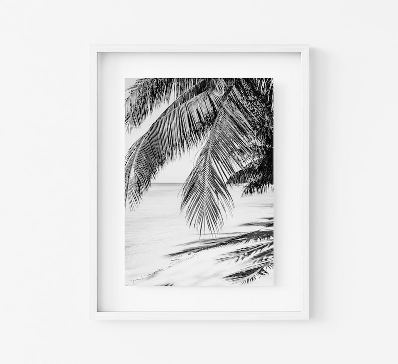 Black and White Beach Prints Set of 6 Large Coastal Set Etsy