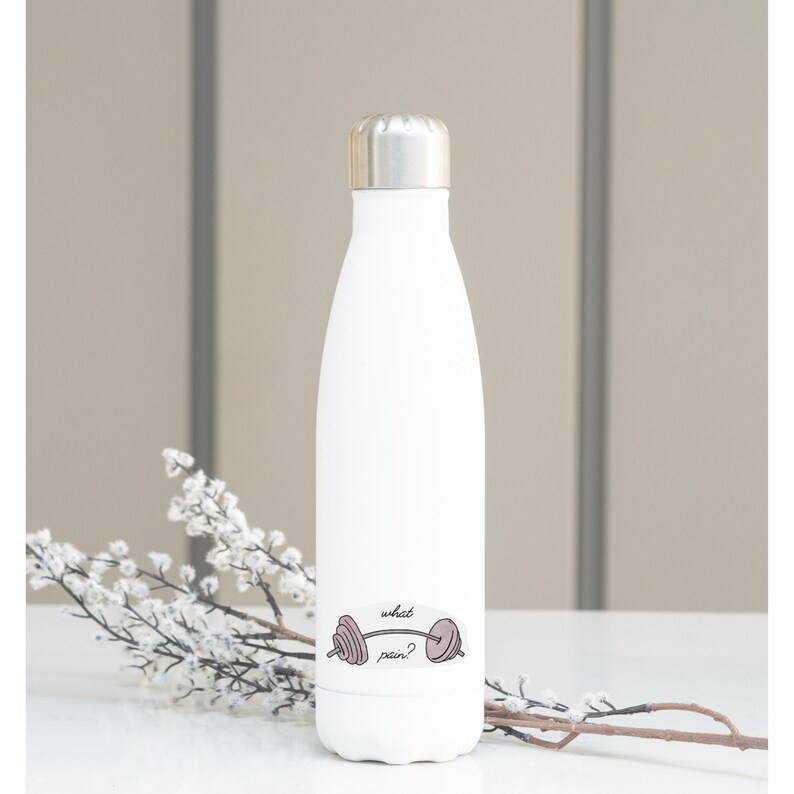 Gym Water Bottle Sticker Waterproof Stickers Laptop Stickers Gym Motivation Sticker Gifts for