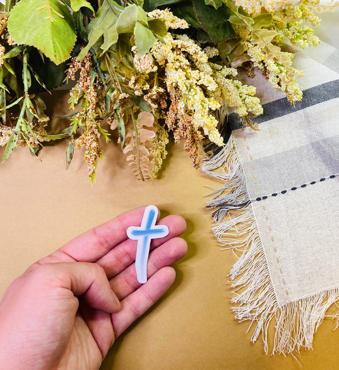 Blue Watercolor Cross Sticker – Christian Faith, Bible Journal - Etsy