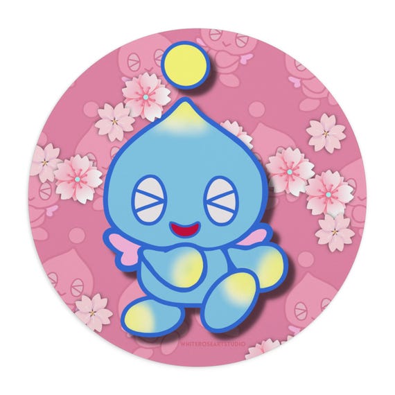 Mouse Pad - Chao from Sonic the Hedgehog, Gaming Desk Accessory, Decorative Mouse Mat, Computer Mousepad, Video Game Lover Gift