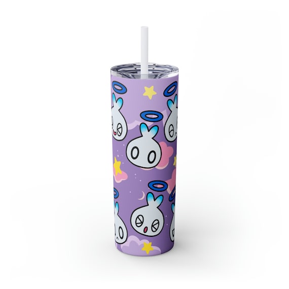 Hero Chao Pattern from Sonic the Hedgehog Skinny Tumbler with Straw, 20oz