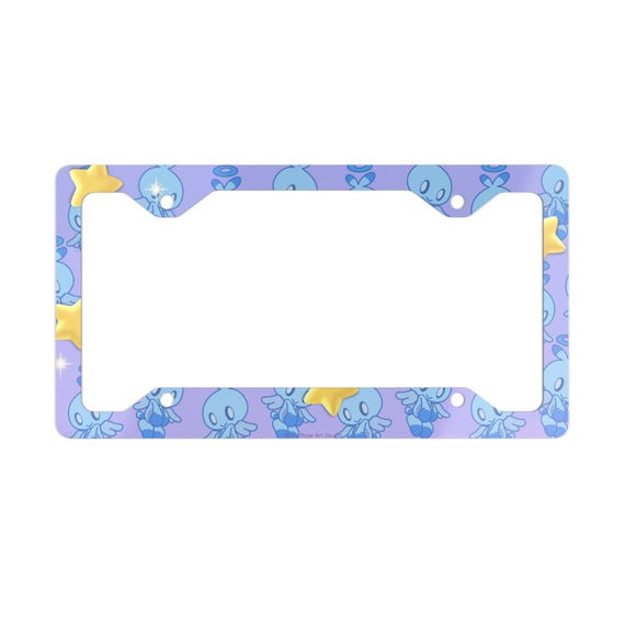 Hero Chao Metal License Plate Frame - Sonic the Hedgehog Metal License Plate Frame, Gifts for Video Game Fans, Car Accessories, Gamer Gift