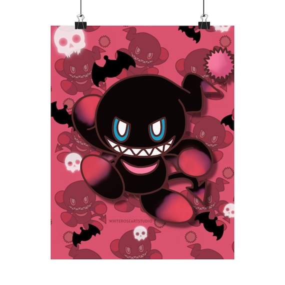 Dark Chao Matte Vertical Poster - Wall Art Print, Decorative Hanging Picture, Home Office Decoration, Gamer Gift, Video Game Room Accent