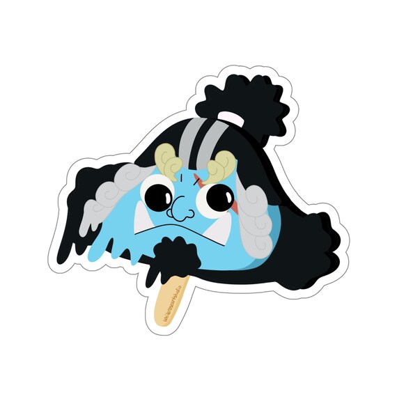 Straw Pirate Hat Helmsman Popsicle Die-Cut Stickers