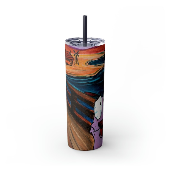 The Scream Series - The Courage Skinny Tumbler with Straw, 20oz