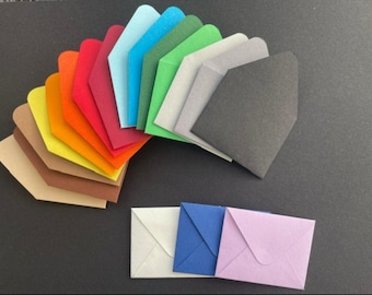 Mini-enveloppen – vele kleuren | kleine enveloppen voor verjaardagen, bruiloften, scrapbooking en knutselprojecten