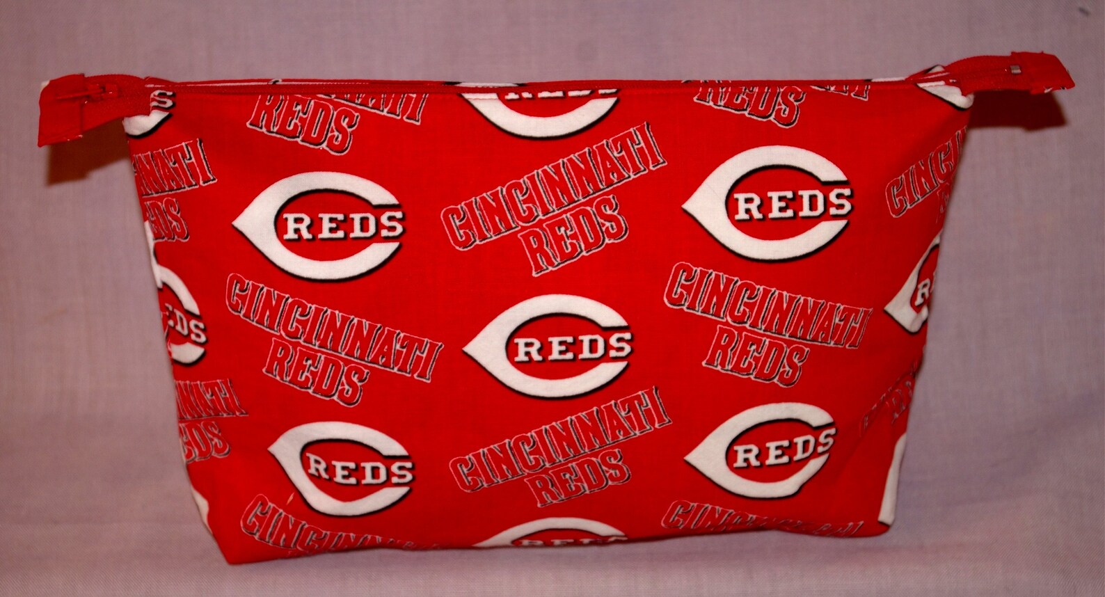 Cincinnati Reds Zippered Bag Etsy