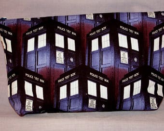 Doctor Who TARDIS Themed Zipper Bag