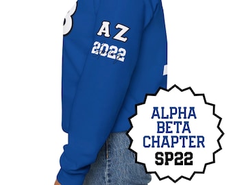 CUSTOM | Alpha Zeta Chapter - SP22, "So Sweet 16 Vizions of Finer" - Zeta Line Sister Shirt