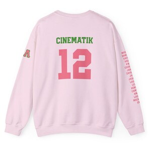 Personalized Line Sister Sweatshirt: Alpha D9 Black Sorority Gift image 4