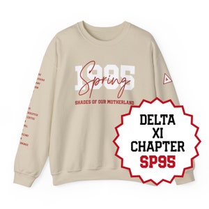 CUSTOM | Delta Xi Chapter - SP95, &quot;Shades of our Motherland&quot; - DST Line Sister Sweatshirt, D9 Sorority Paraphernalia