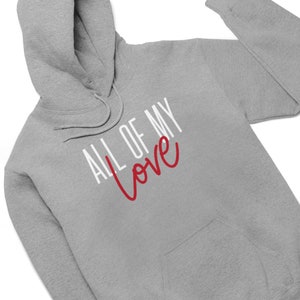 DST All of My Love - Grey Hoodie | Delta Black Sorority D9 Crossing Gift, Modern BGLO + NPHC Apparel
