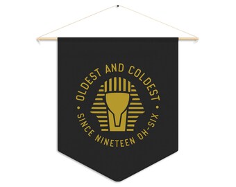 Sphinx Icon Pennant Banner: D9 Black Fraternity Decor